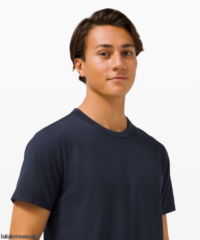 Lululemon Deutschland DELULU796 | Lululemon Deutschland Nautical Navy Das Fundamentale T-shirt